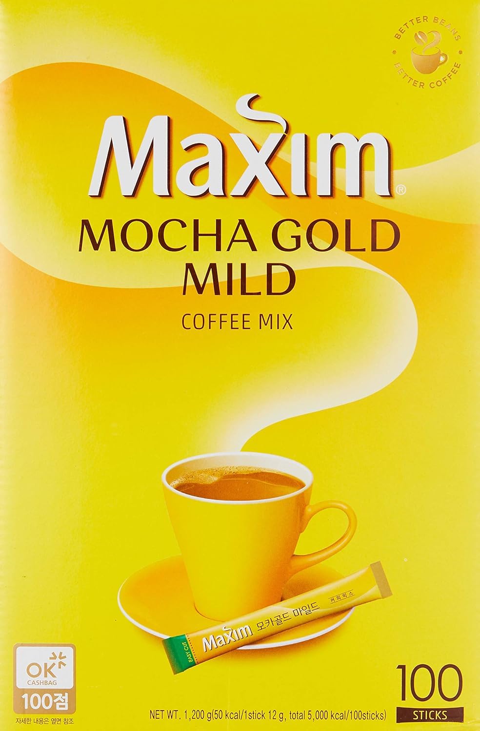 Maxim-Mocha-Gold-Mild-Coffee-Mix-12g-X-100pc-(2.64-Pound)-----2986