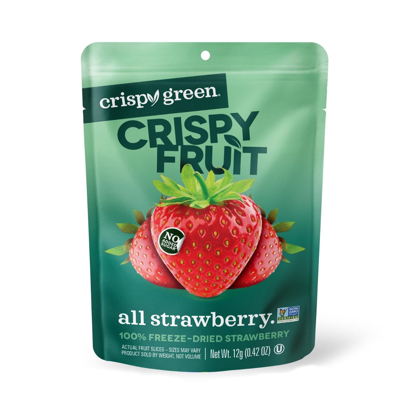 Crispy-Green-Freeze-Dried-Strawberry-Fruit-Snacks,-0.42-Oz-(Pack-of-12)--|-1-Pure-All-Natural,-1622