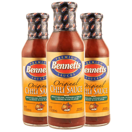 Bennett's-Original-Chili-Sauce,-12-oz-Bottle,-Pack-of-3,-Classic-Homemade-1150