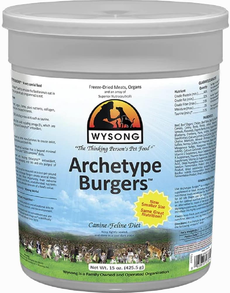 Wysong-Archetype-Burgers-Canine/Feline-Diet-Dog/Cat-Food--15-Ounce-Canister-------847