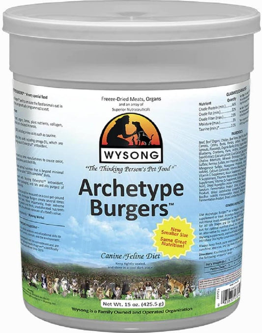 Wysong-Archetype-Burgers-Canine/Feline-Diet-Dog/Cat-Food--15-Ounce-Canister-------847