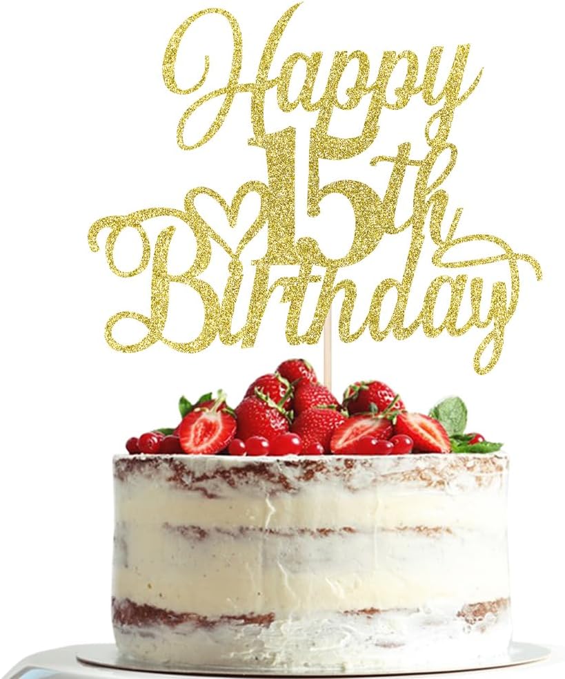 Dxsdgetue-Gold-Glitter-Happy-15th-Birthday-Cake-Topper,-15th-Birthday-Decorations,-Cheers-15-Hello-26