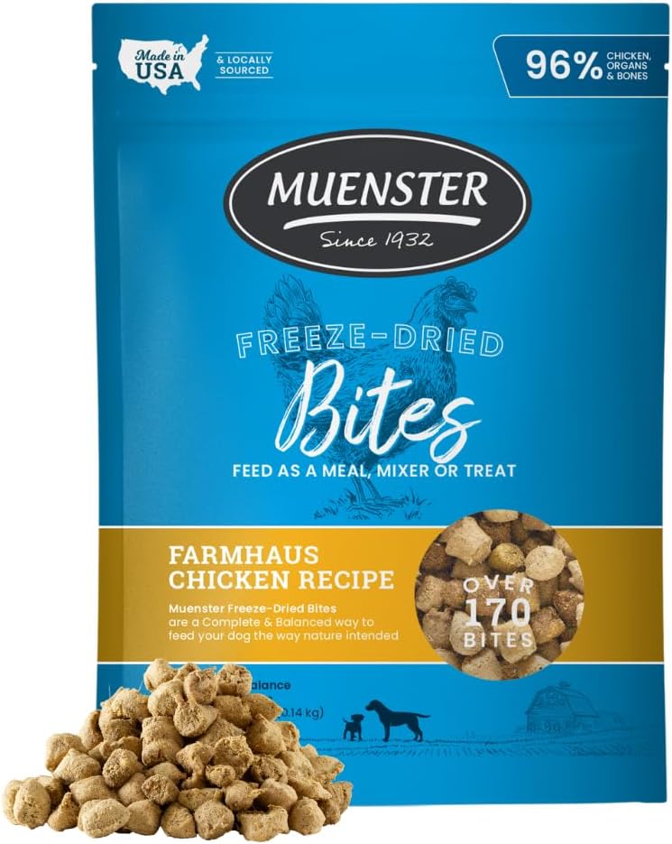 Muenster-Bocaditos-de-pollo-liofilizados-–-Comida-para-perros,-1108