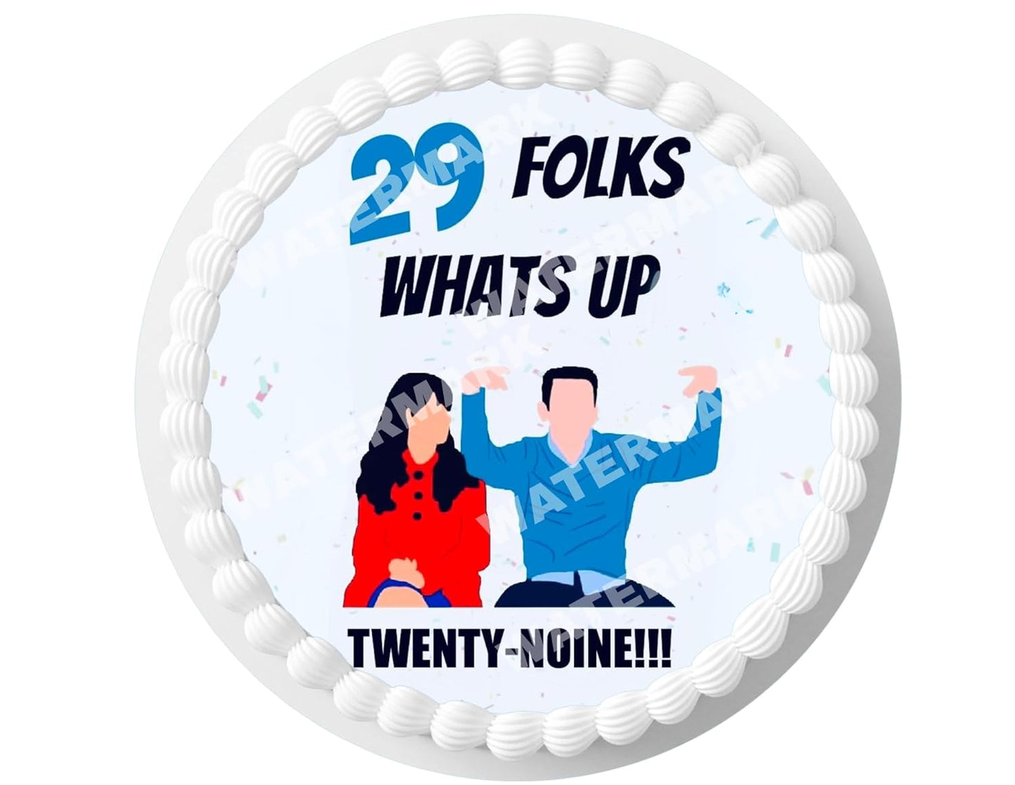 Cake-Topper-29-Edible-New-Girl-Perzonalized-7.5-inch-Birthday-Cake-Round-----1088