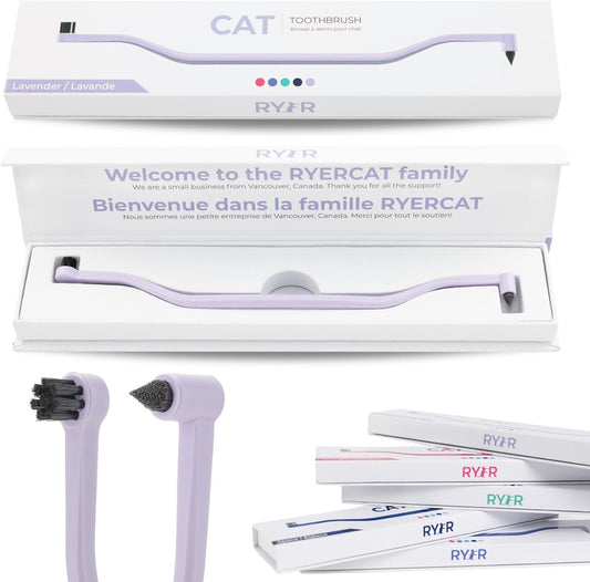 RYERCAT-Lavender-Dual-Sided-Cat-Toothbrush---Only-8mm-Wide-to-fit-into-1225