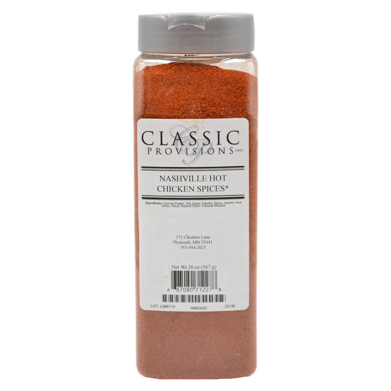 Classic-Provisions-Spices,-Nashville---Especias-de-pollo-picante,-20---1781