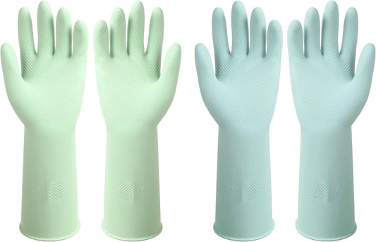 Dishwashing-Rubber-Gloves-Reusable-Kitchen-Gloves-2Pairs-Cleaning-Gloves-for-4057