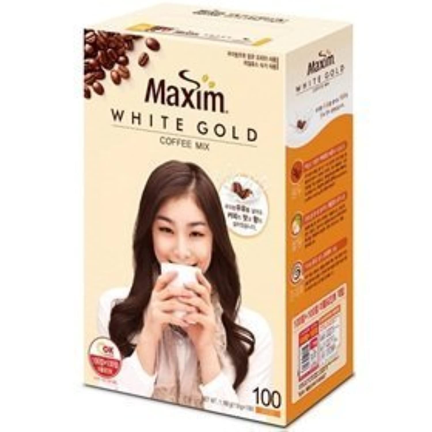 Korea-coffee-[MAXIM-coffee]-White-Gold-coffee-mix-100-pieces-------2118
