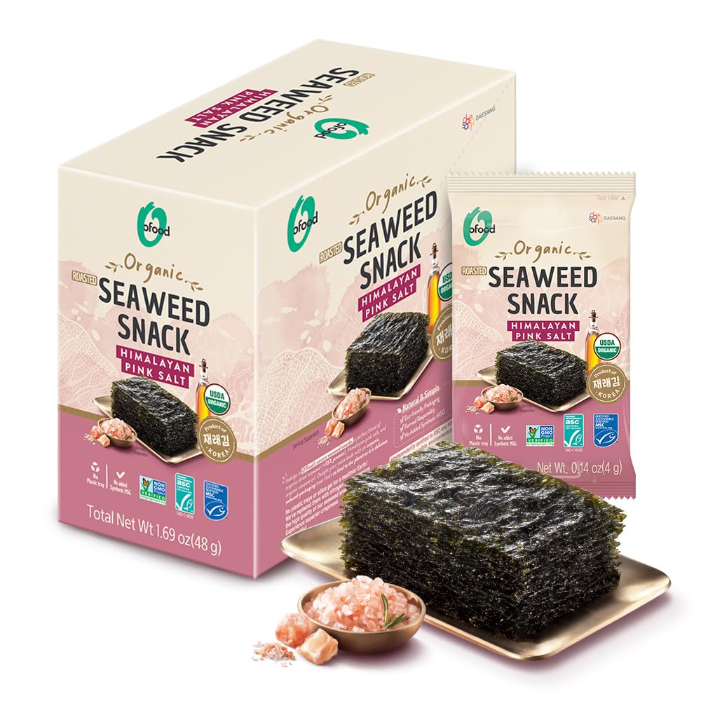 Seaweed-Snack-Roasted-[Himalayan-Pink-Salt-|-Pack-of-12]-Crispy--Premium-Korean-Laver-|-359