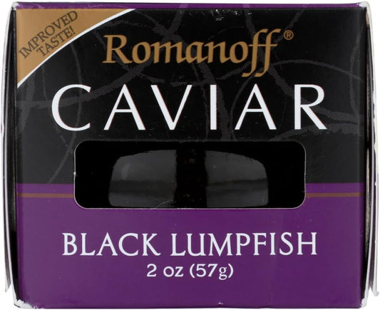 Romanoff-Caviar,-Black-Lumpfish,-2-Oz.,-(Pack-of-3)---------680
