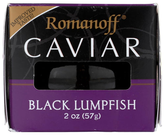 Romanoff-Caviar,-Black-Lumpfish,-2-Oz.,-2274