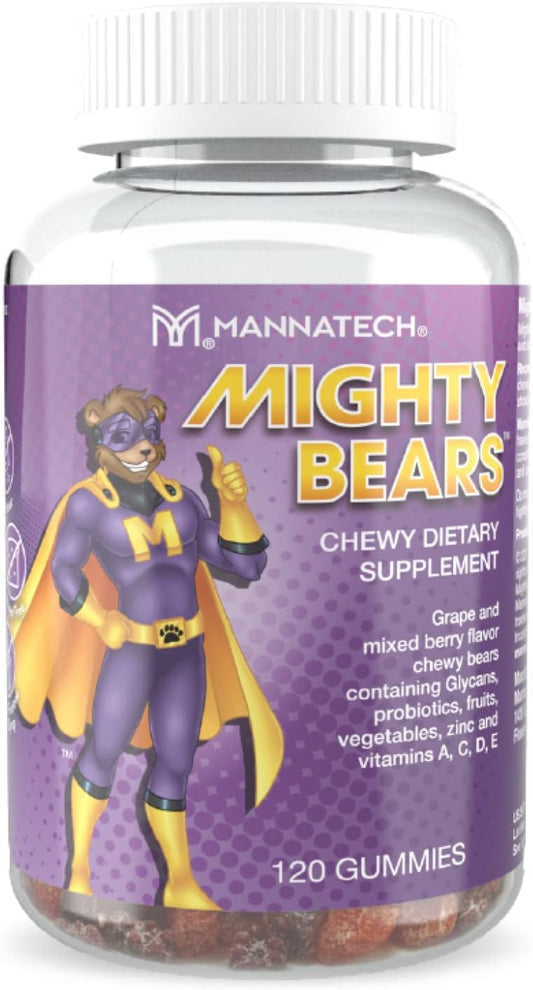 Mannatech-Mighty-Bears-Gummy-Bears,-120-Gummies,-MannaBears,-306