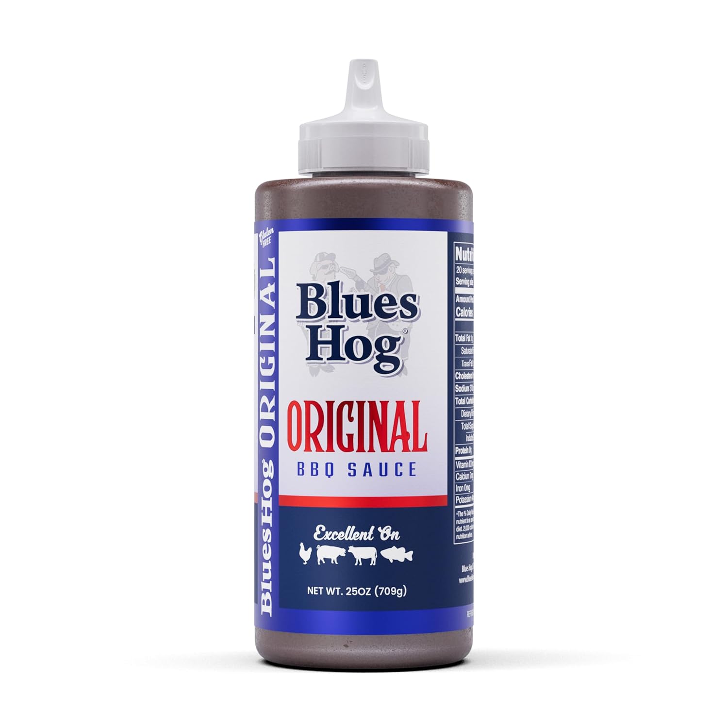 Blues-Hog-Original-Barbecue-Sauce,-Sweet-&-Peppery-BBQ-Sauce,-Gluten-Free,-All-Natural,-1924