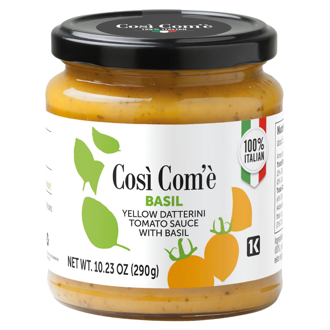Così-Com’è-Yellow-Datterini-Tomato-Pasta-Sauce-with-Basil,-10.23-Oz-(290-356