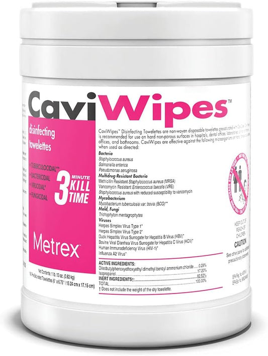 CaviWipes---Disposable-Germicidal-Cleaner-&-Healthcare-Disinfecting-Wipes,-160-5313