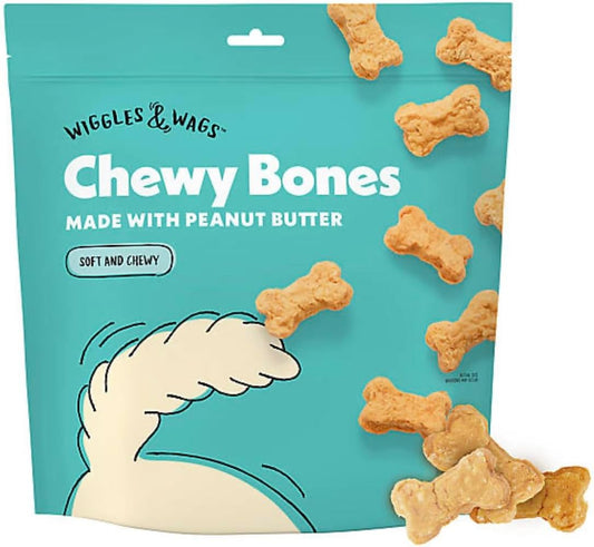 Wiggles-&-Wags-Chewy-Bones-Dog-Treats,-Peanut-Butter,-Soft-and-(1lb-554