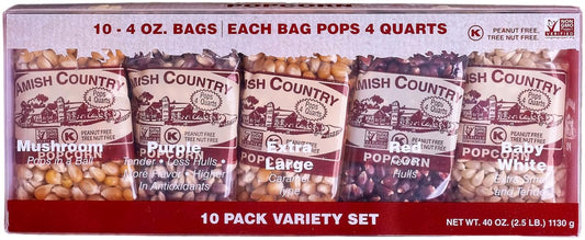 Amish-Country-Popcorn-|-4-Ounce-Variety-Kernel-Gift-Set-(10--Pack-Assorted)-|-Fashioned,-929