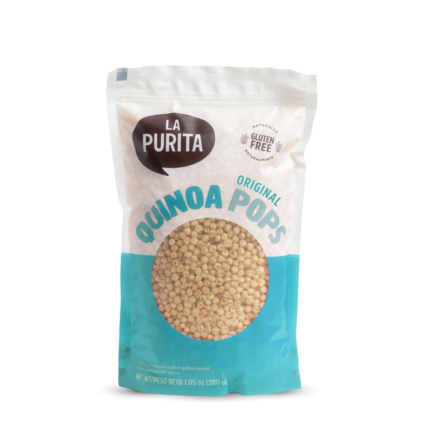 La-Purita-Puffed-Quinoa-Pops,-Unflavored,-6.35-oz-|-Healthy-Protein--Cereal,-Gluten-Free,-Sugar-Free,-Superfood-546
