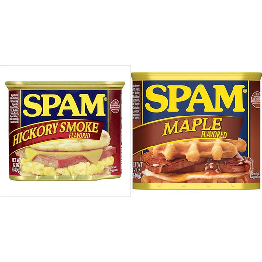 SPAM-Hickory-Smoke-and-SPAM-Maple,-12-Ounce-Can---------478
