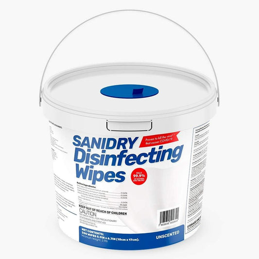 Rosmar,-SANIDRY,-Multi-Surface-Cleaning-Wipes,-Unscented,-Non-Abrasive,-300-Count,-3543