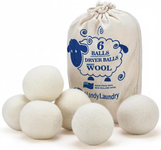 Handy-Laundry-Wool-Dryer-Balls---2.5-Inch---Natural-Fabric-Softener,-1045