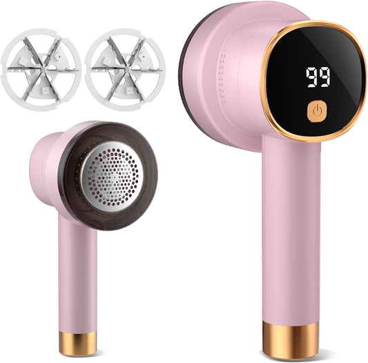 Fabric-Shaver,-Rechargeable-Electric-Lint-Remover-with-LED-Display,-Lint-3490