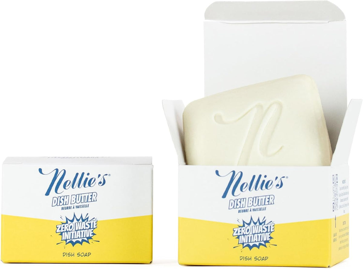 Nellie's-Dish-Butter-Refill-|-Solid-Dish-Soap-|-Lemongrass-Scent-|-142
