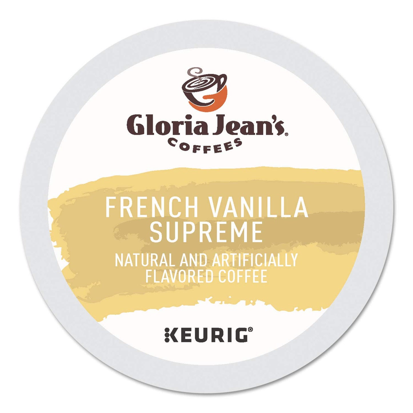 Gloria-Jean's-Cafés,-French-Vanilla-Supreme-K-Cup-Paquete-de-porciones-para-Keurig,1465