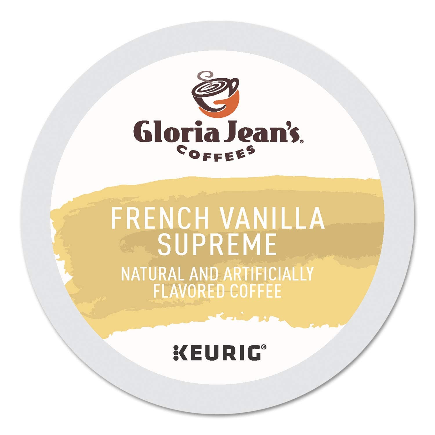 Gloria-Jean's-Cafés,-French-Vanilla-Supreme-K-Cup-Paquete-de-porciones-para-Keurig,1465