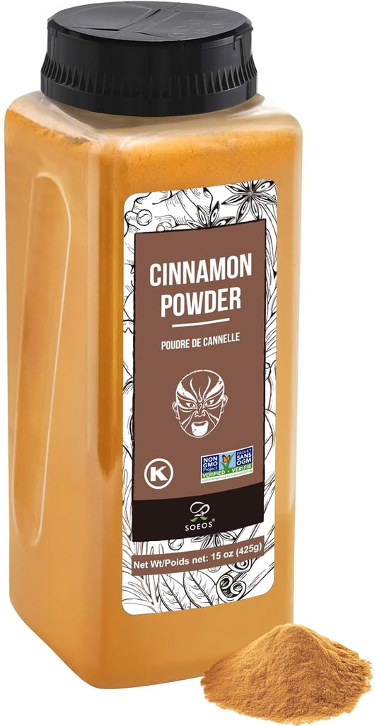 Soeos-Cinnamon-Powder,-15-oz-(425g),-Ground-Cinnamon,-1-Raw,-Non-GMO,-Kosher-1684