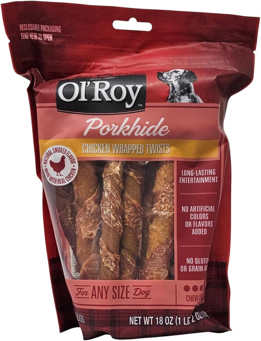Ol'-Roy-Porkhide-Chicken-Wrapped-Twists-Dog-Treats,-18-Ounces-----349