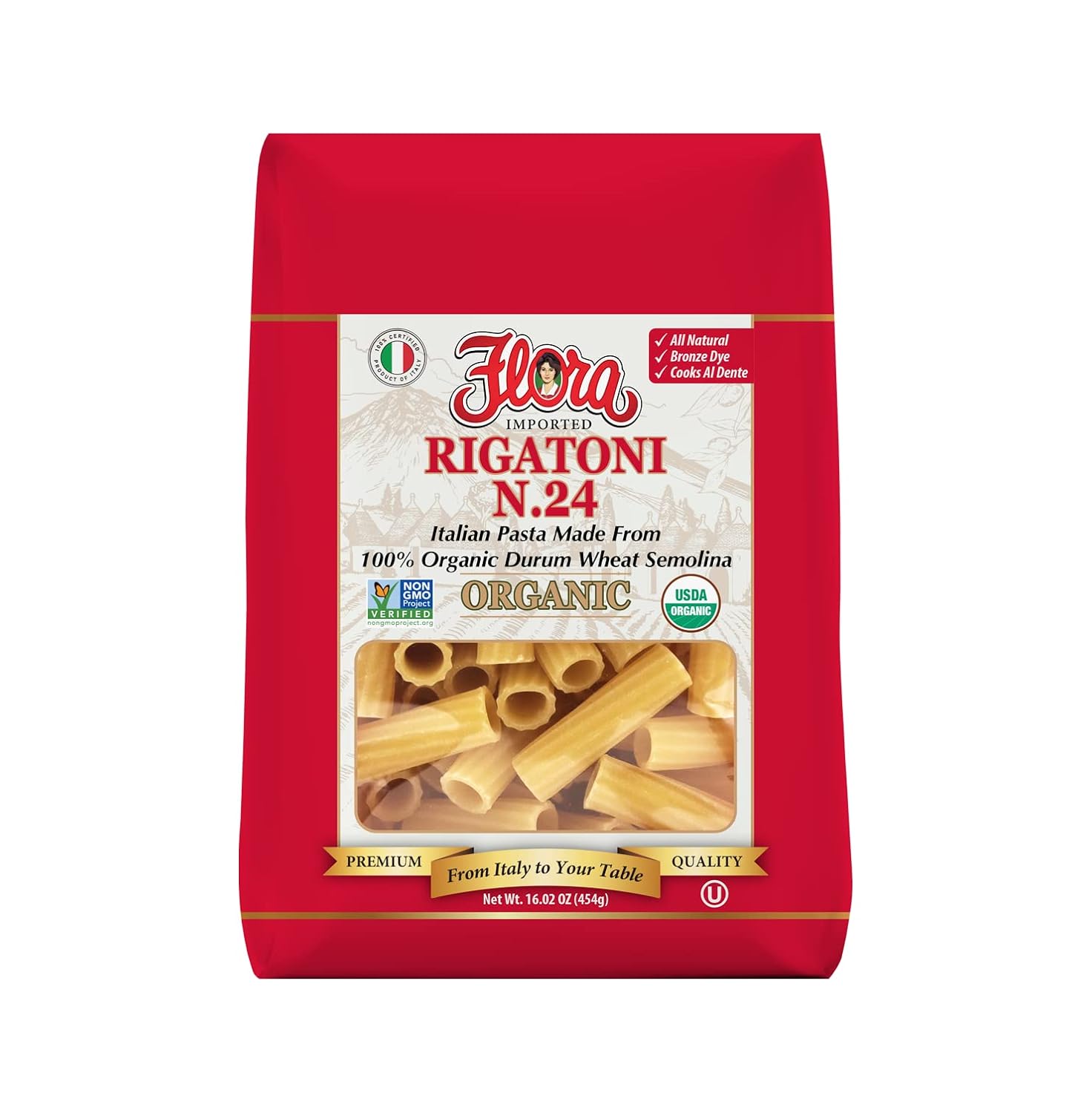 FLORA-FINE-FOODS-RIGATONI-ORGANIC--(BRONZE-DIE)---533