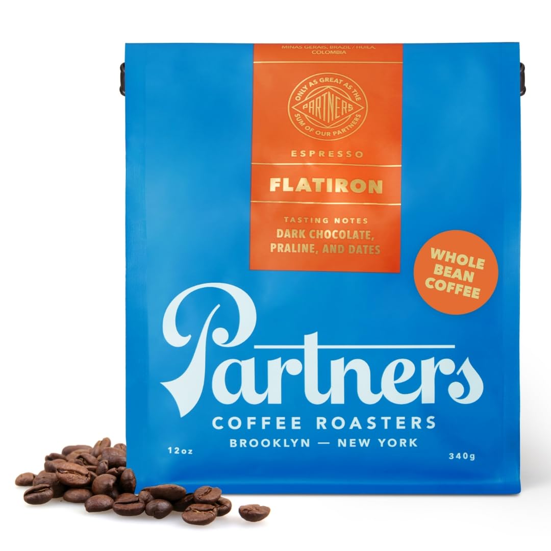 Partners-Coffee-Roasters,-Flatiron-Blend,-café-en-grano-entero,-12-onzas,-medio2341