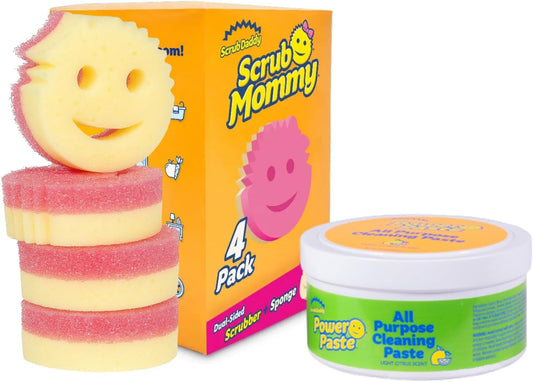 Scrub-Daddy-Sponges-&-PowerPaste-XL-Value-Pack---4-Scrub-Mommy-Multipurpose-Dish-Sponges-1051
