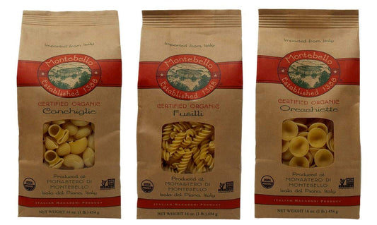 Montebello-Organic-Imported-Italian-Pasta-3-Shape-Variety-Bundle:-Orecchiette,-104