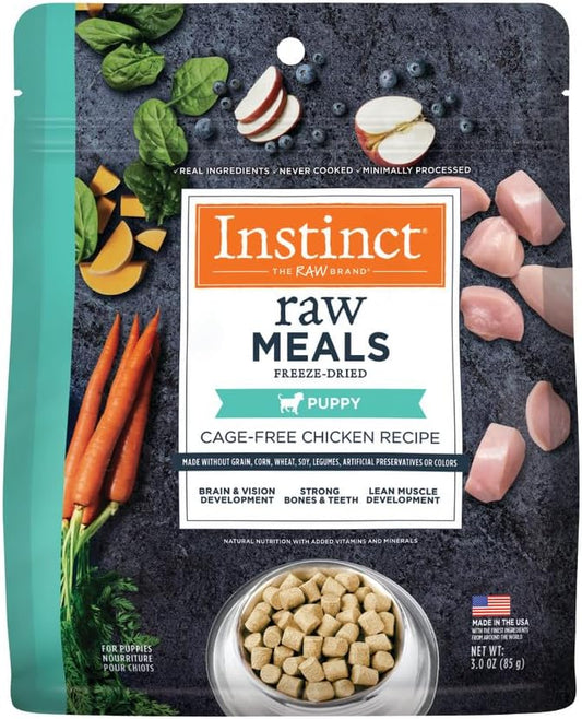 Instinct-Puppy-FreshDried-Bites,-Natural-Freeze-Dried-Dog-Food,-Grain-Free---Cage-Free-Chicken,-1330
