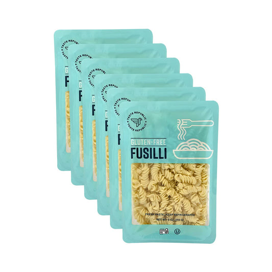 Gluten-Free-Pasta,-Fusilli,-Fresh-Brown-Rice-Noodles,-Cooks-1140