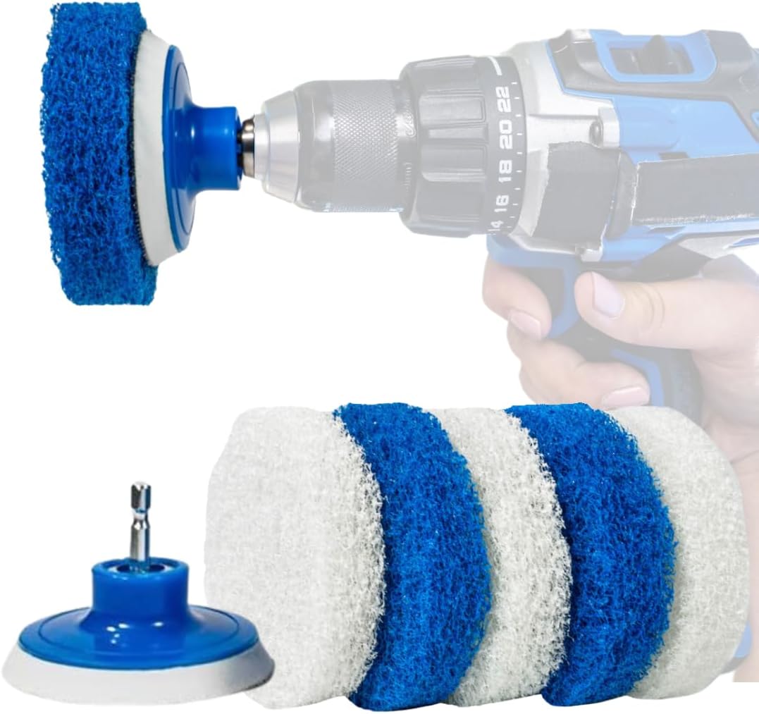 7-Pack-Multi-Purpose-Drill-Brush-Kit-for-Cleaning-Bathrooms,-Showers,-4400