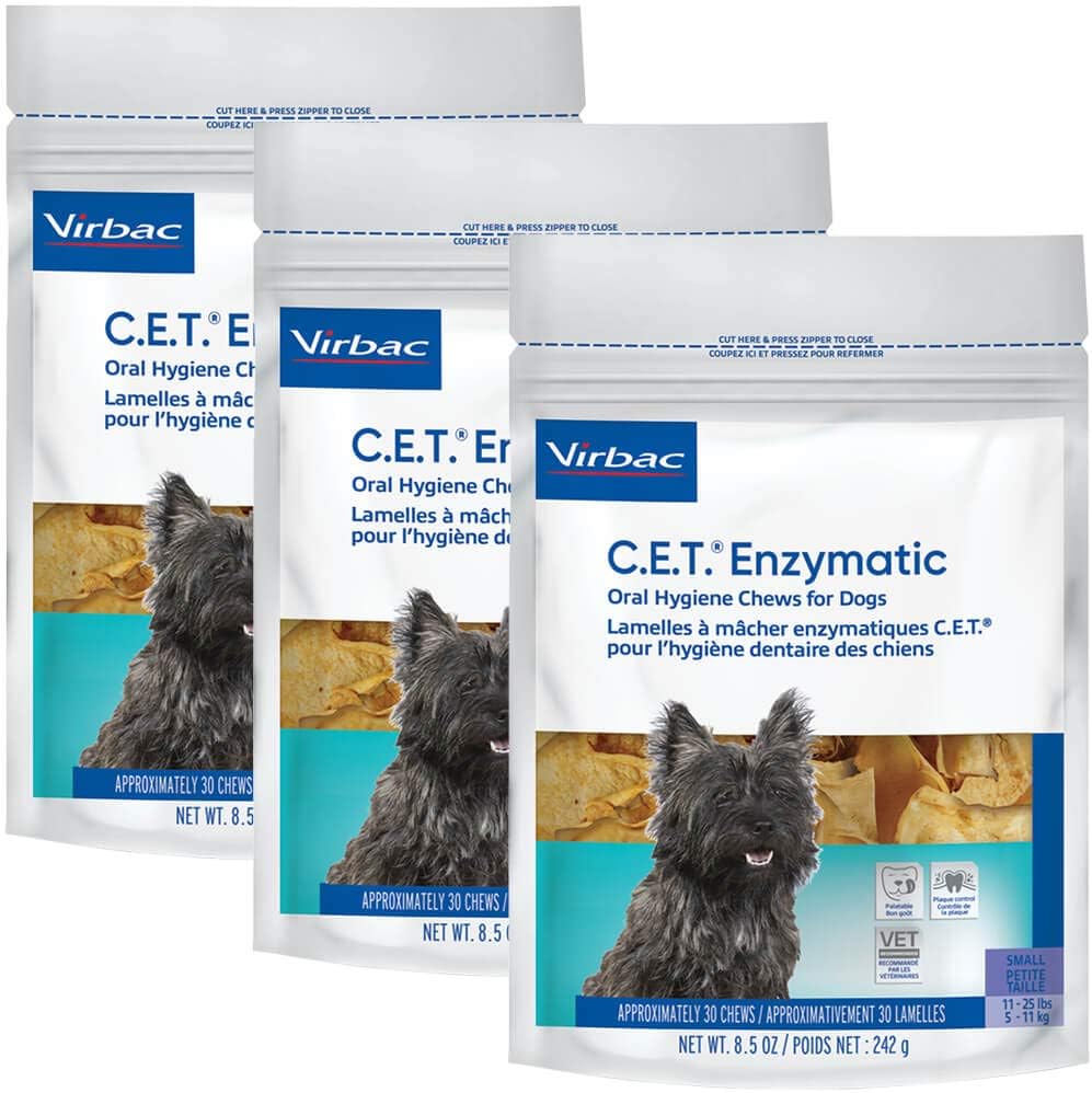 Enzymatic-Oral-Chew-Dog-11-25lbs-30ct-(3-Pack),-Natural,-Model-Number:--1419
