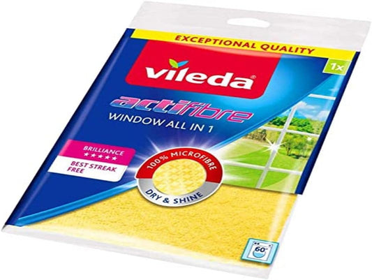 Vileda-Actifibre-Cloth-for-Cleaning-Glass-–-Yellow-----535