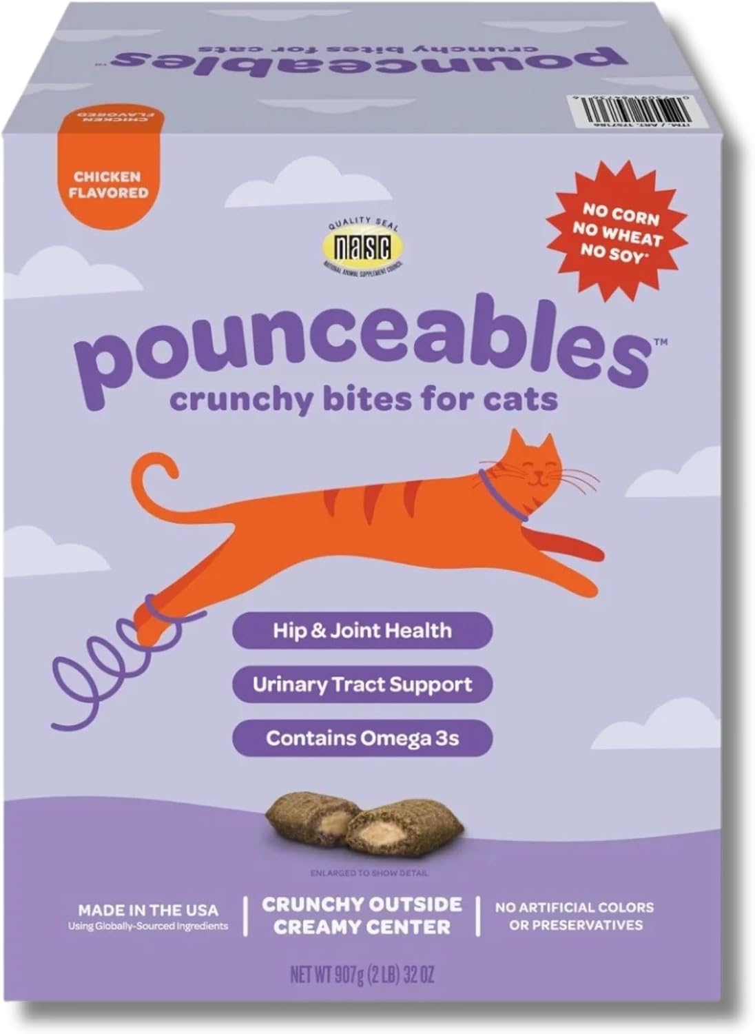 Crunchy-Cat-Treats,-Chicken-Flavor,-Hip-and-Joint-Health,-Urinary-Tract-Support,-Large-32oz-419