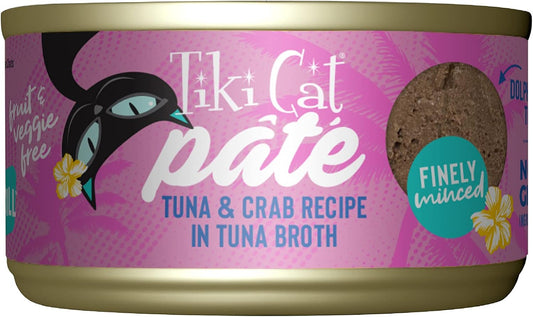 Tiki-Cat-Grill-Pâté-Wet-Cat-Food,-Tuna-&-Crab,-2.8-oz.-Cans-1140