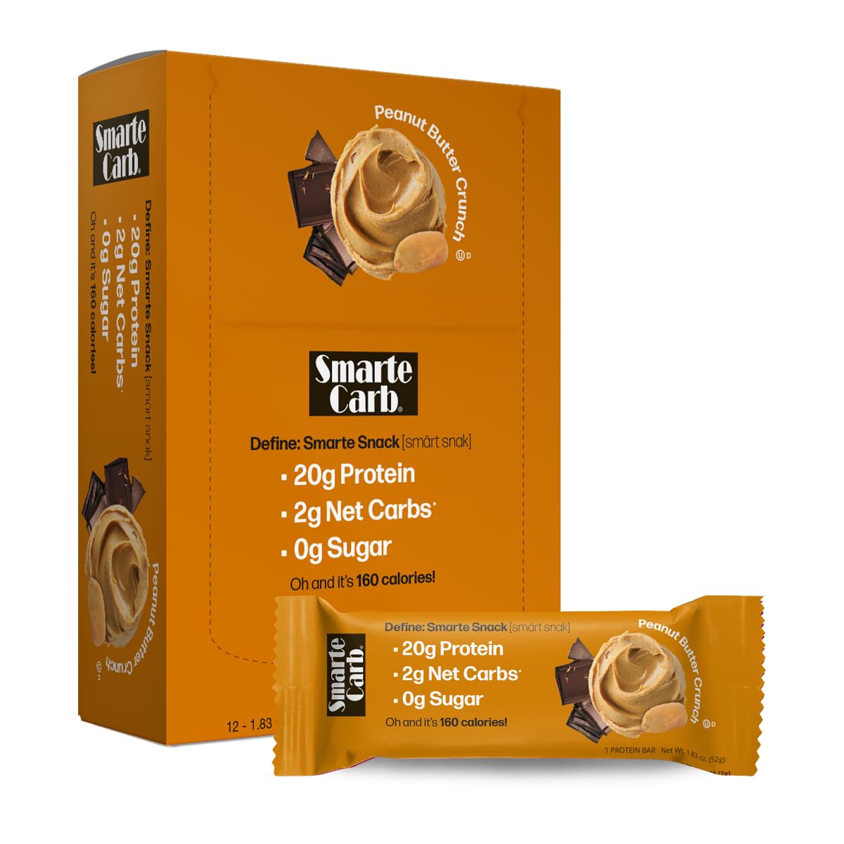NuGo-Smarte-Carb,-Peanut-Crunch,-20g-Protein-Bar,-0g-Sugar,-Low--Carb,-12-Ct--562