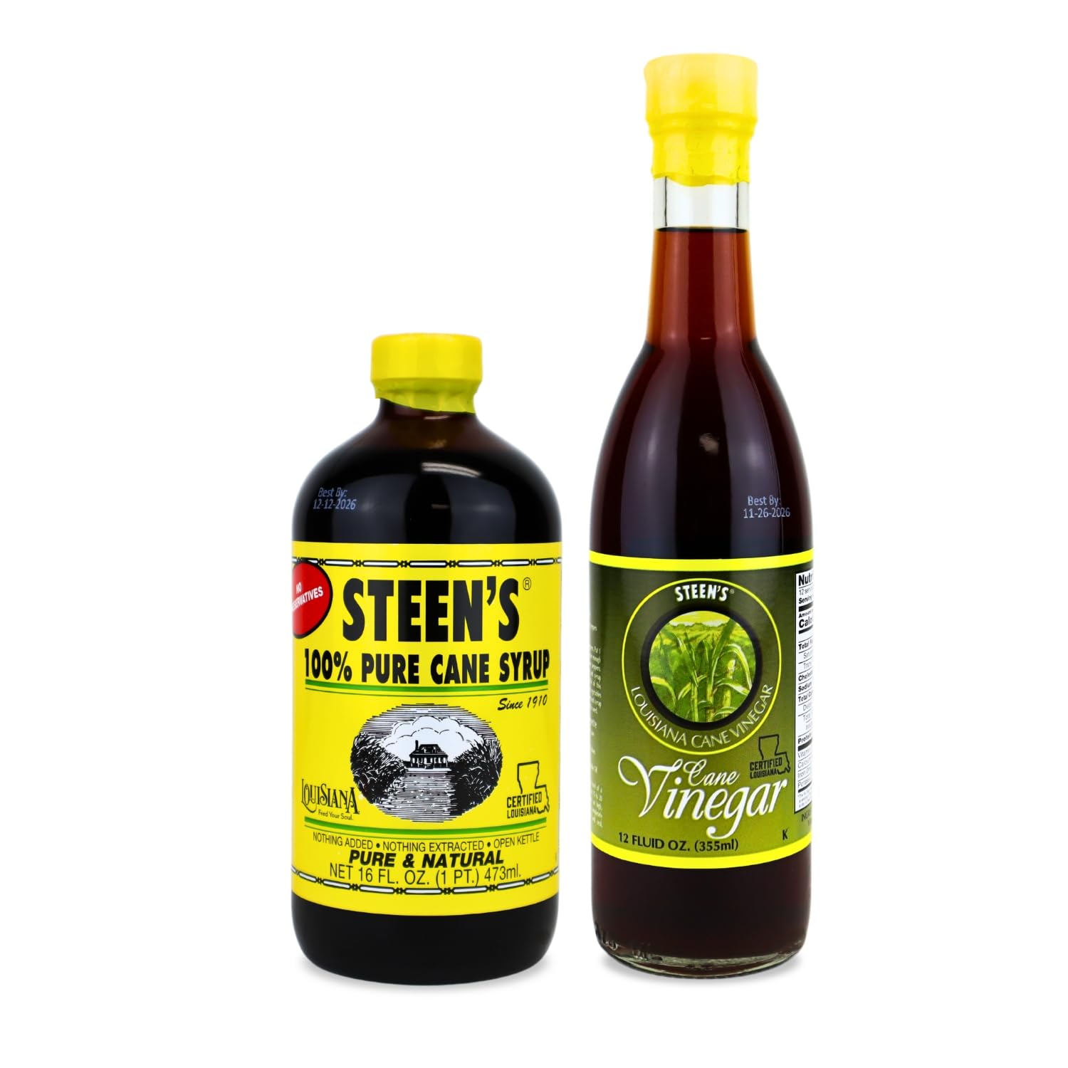 Steen's-1-Pure-Cane-Syrup,-16fl.-oz,-Steen's-Cane-Vinegar-12oz-Made-652