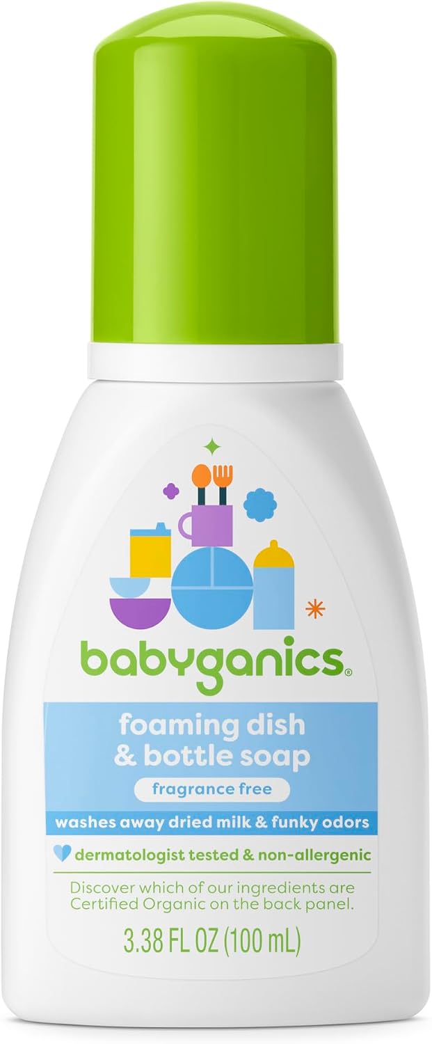 BabyGanics-Foaming-Dish-and-Bottle-Soap,-Fragrance-Free,-3.38-Ounce-----122