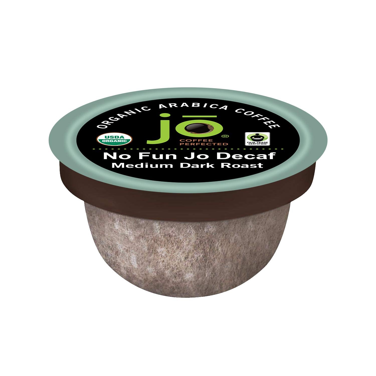 No-Fun-Jo-Decaf:-12-Organic-Compostable-Pods-for-Keurig-K-Cup-Compatible-Brewers,-2207