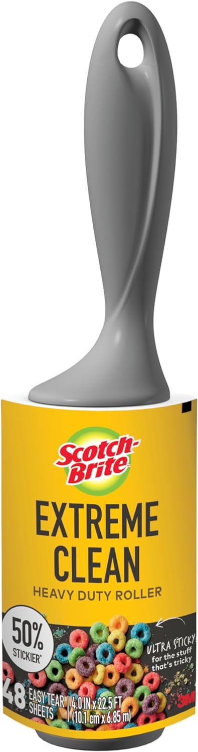 3M-830R-S-48-Scotch-Brite-0.5-Stickier-Lint-Roller-48-Sheets-4"-X25.1-604