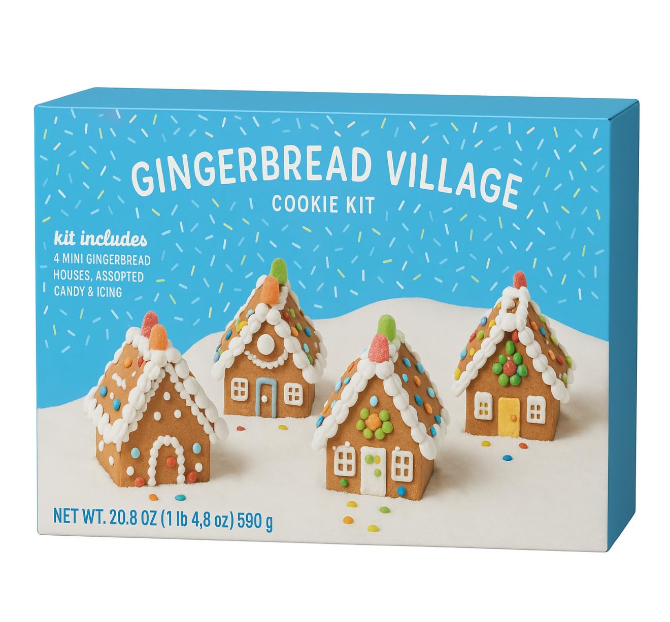 Holiday-Village-Gingerbread-House-Kit,-4-Houses,-DIY-Christmas-Cookie-Building-Set-----47