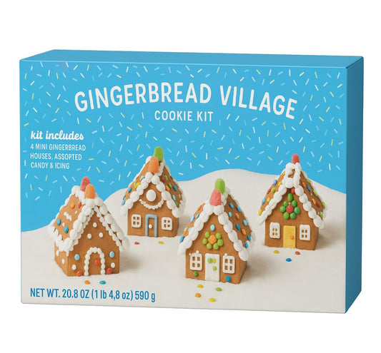 Holiday-Village-Gingerbread-House-Kit,-4-Houses,-DIY-Christmas-Cookie-Building-Set-----47