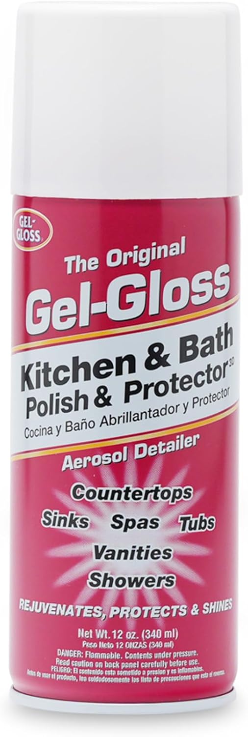 Gel-Gloss-Kitchen-&-Bath-Polish-Aerosol-|-Carnauba-Cleaner-Wax-Formulation-|-Removes-Water-Spots,-349